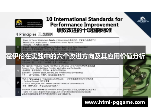 霍伊伦在实践中的六个改进方向及其应用价值分析